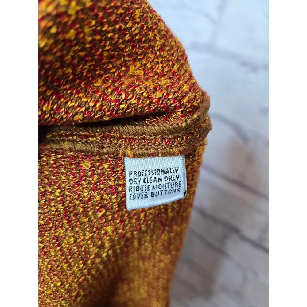 St. John Collection by Marie Gray orange tweed knee length tweed skirt 2.